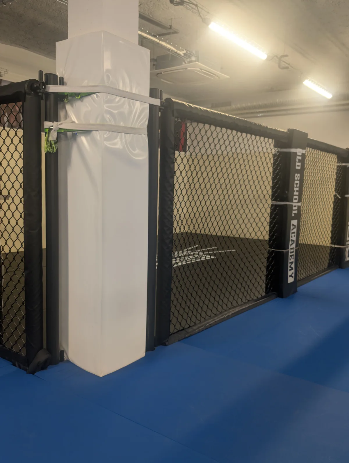 Cage MMA Lutece Protection avec tatamis bleus à Villecresnes